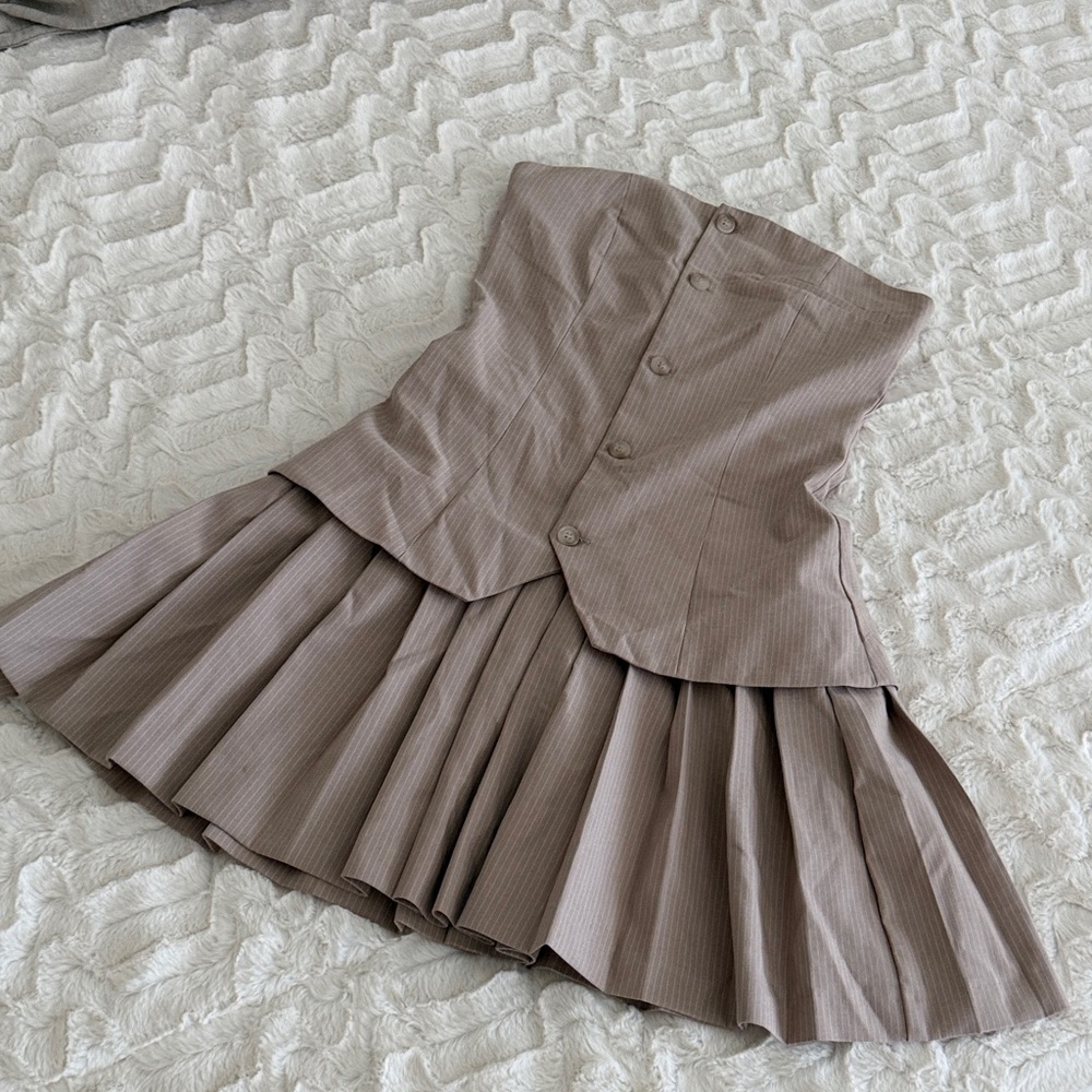Zara Short Strapless Dress - Picture 2 of 16